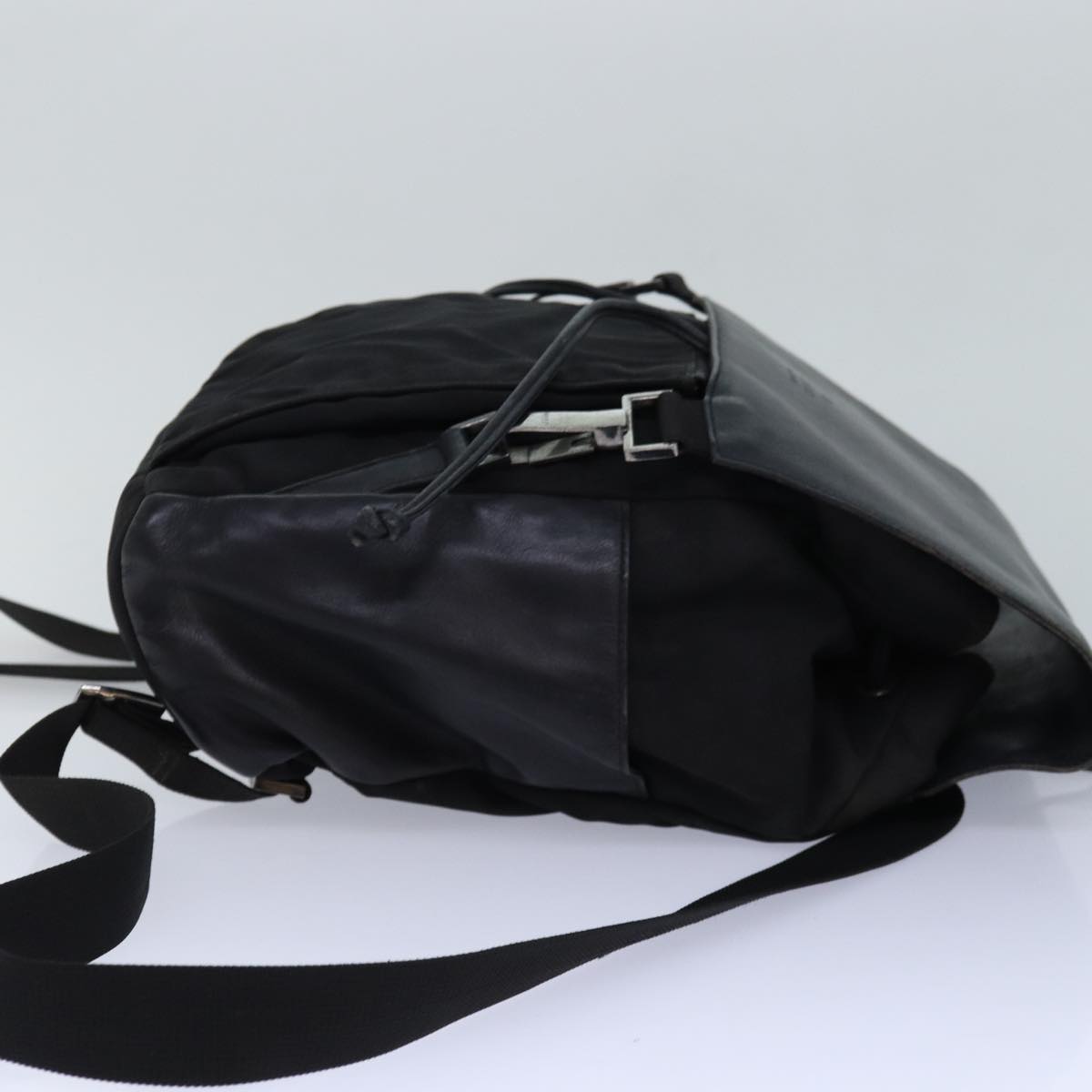 Gucci Black Synthetic Backpack Bag (Pre-Owned)