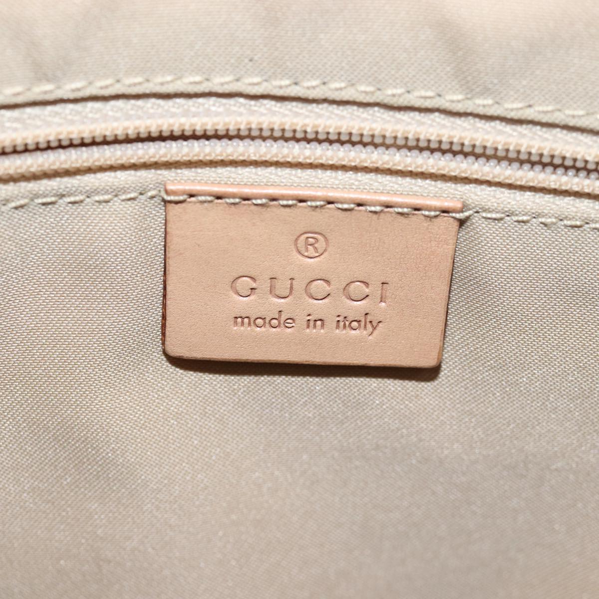 Gucci Gg Canvas Beige Canvas Tote Bag (Pre-Owned)