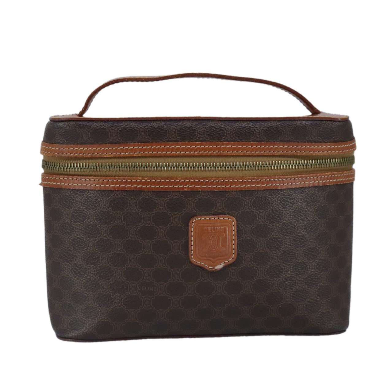 Céline Vanity Brown Canvas Handbag (Pre-Owned)