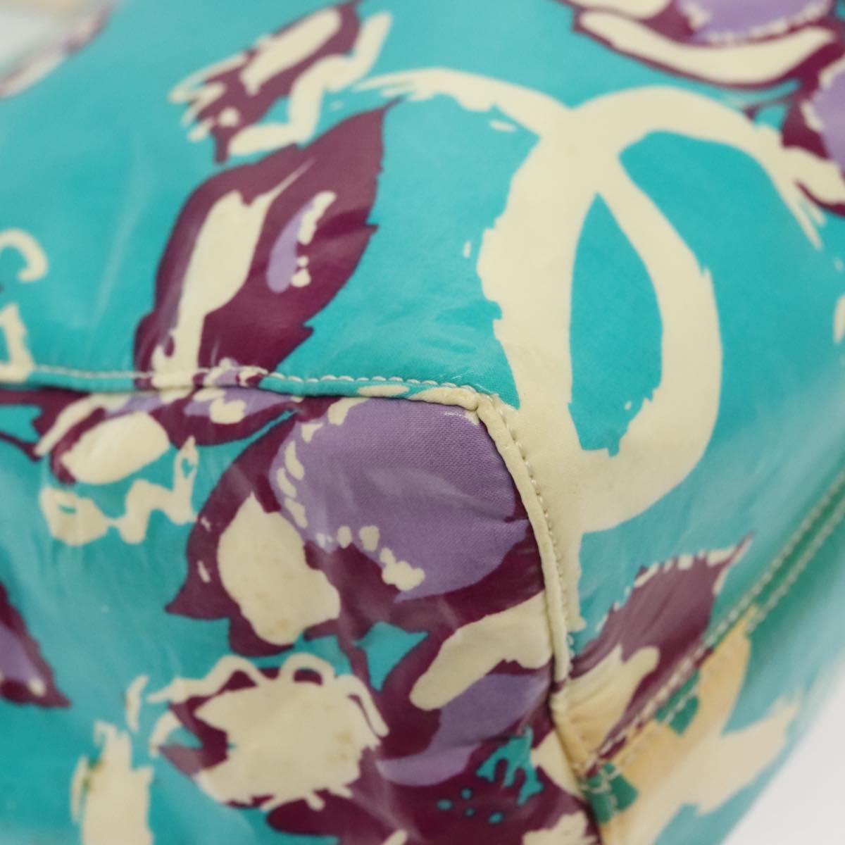 Chanel Blue Vinyl Tote Bag (Pre-Owned)