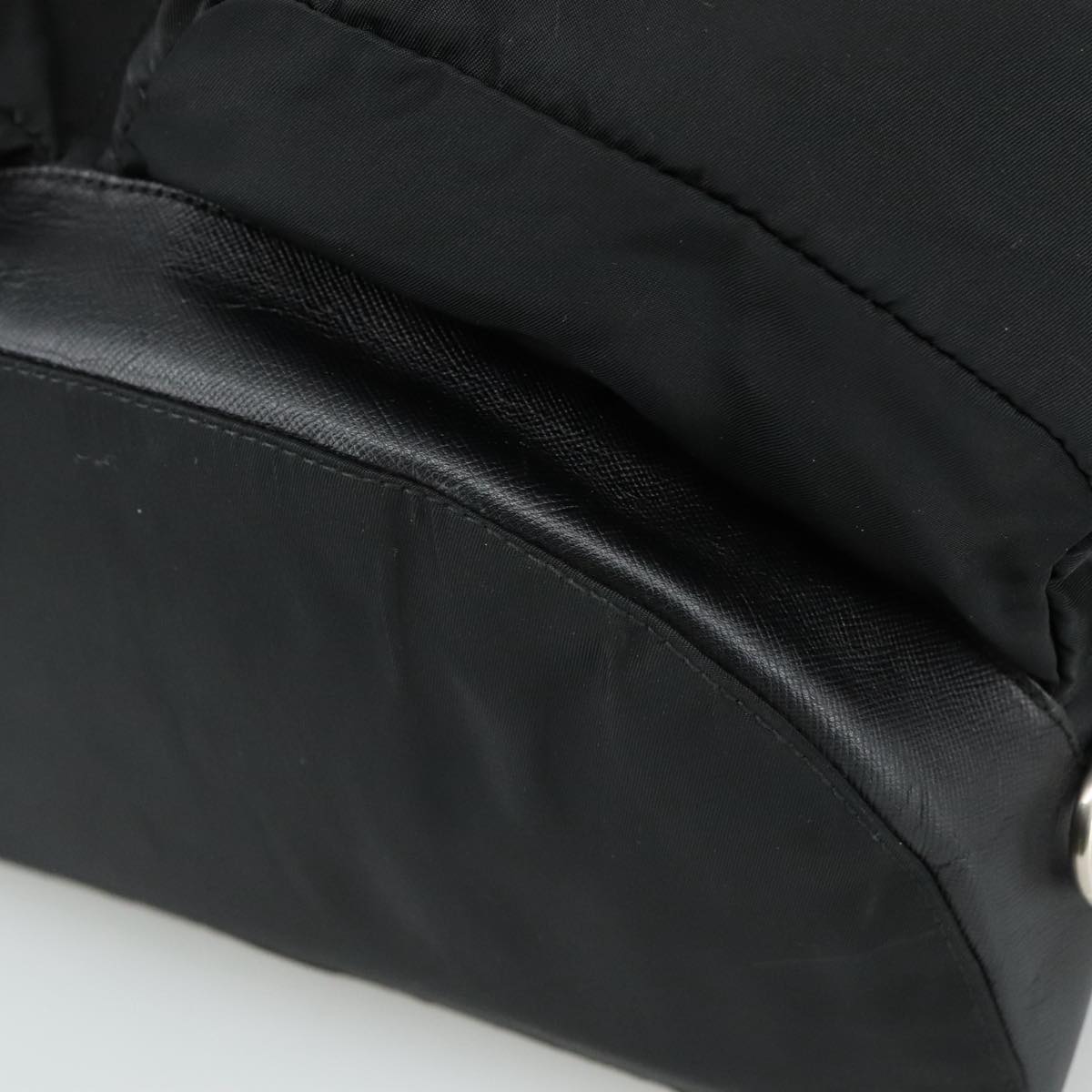 Prada Re-Nylon Black Synthetic Backpack Bag (Pre-Owned)