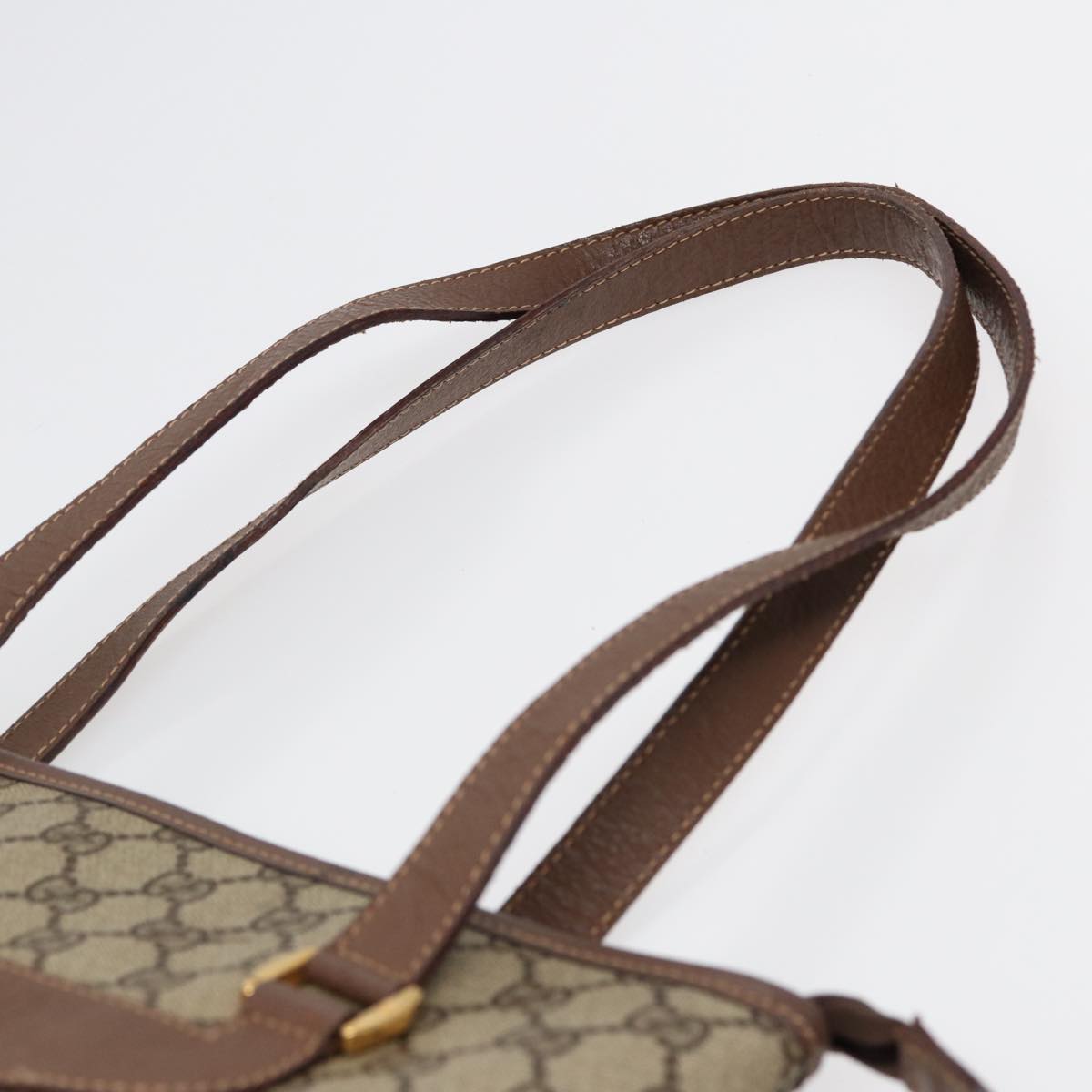 Gucci Gg Canvas Brown Canvas Tote Bag (Pre-Owned)