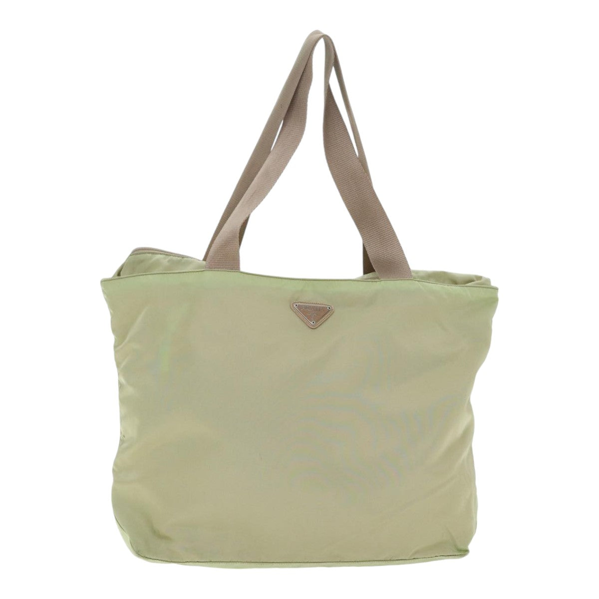 Prada Tessuto Khaki Synthetic Tote Bag (Pre-Owned)