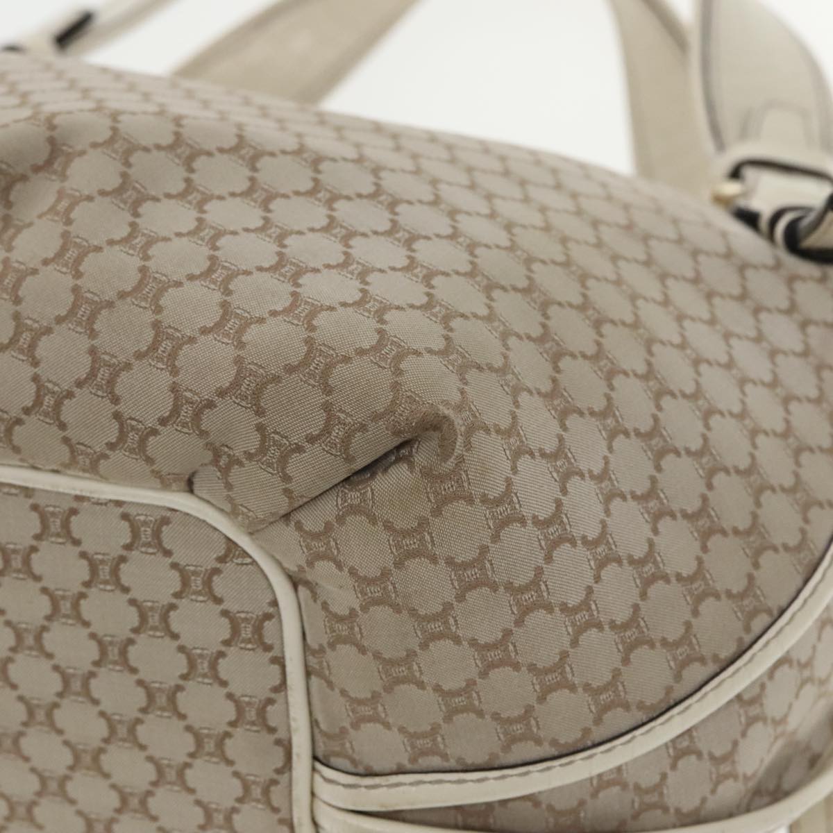 Céline Triomphe Beige Canvas Tote Bag (Pre-Owned)