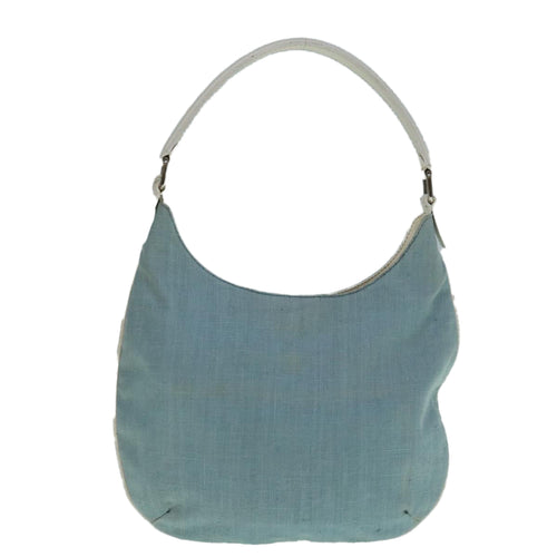 Fendi Blue Canvas Shoulder Bag (Pre-Owned)