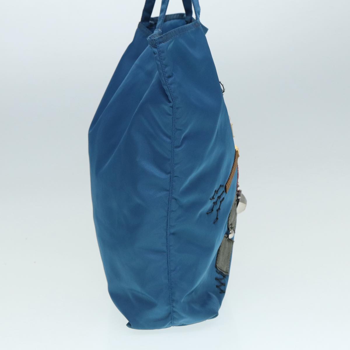 Prada Tessuto Blue Synthetic Tote Bag (Pre-Owned)