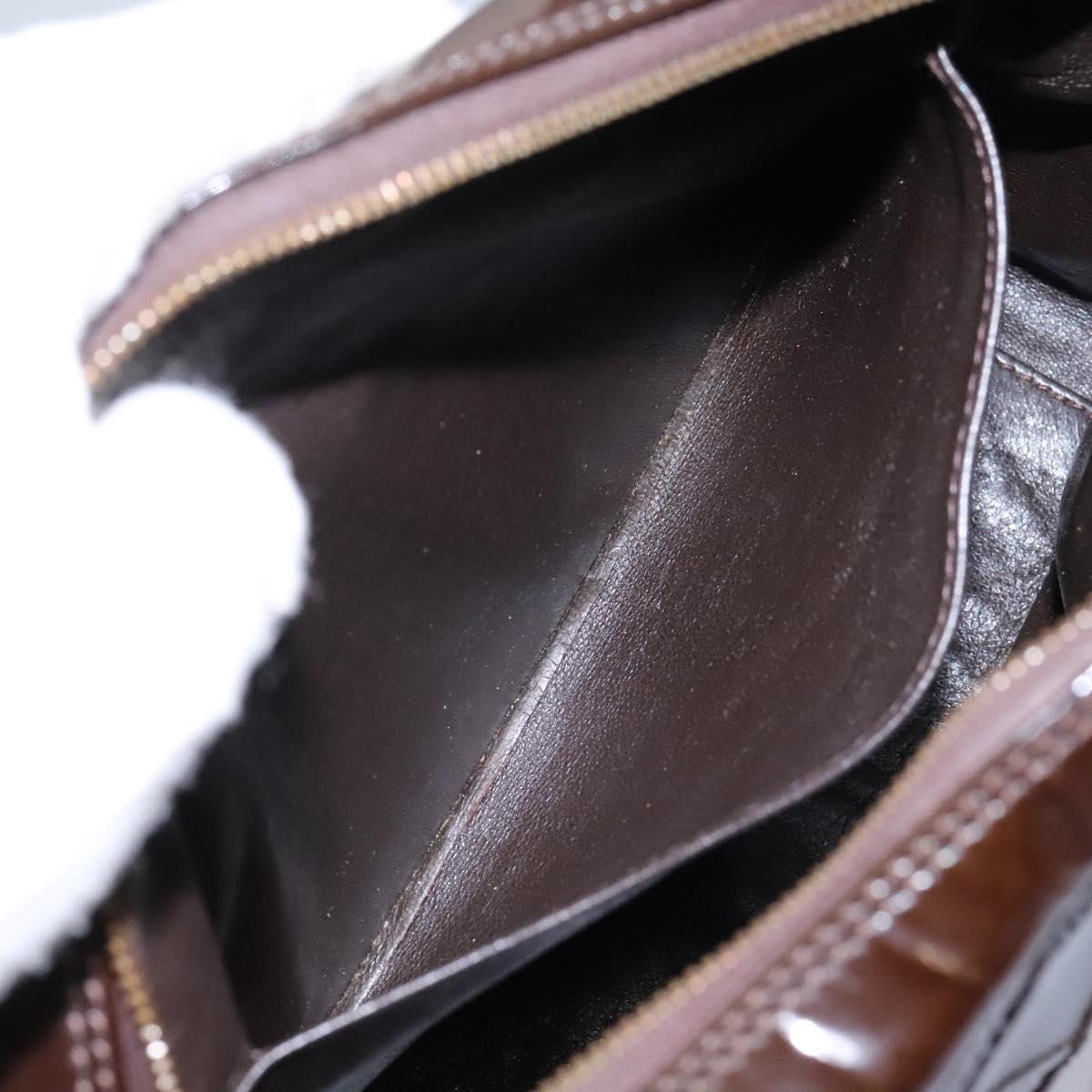 Chanel Camera Brown Patent Leather Shoulder Bag (Pre-Owned)