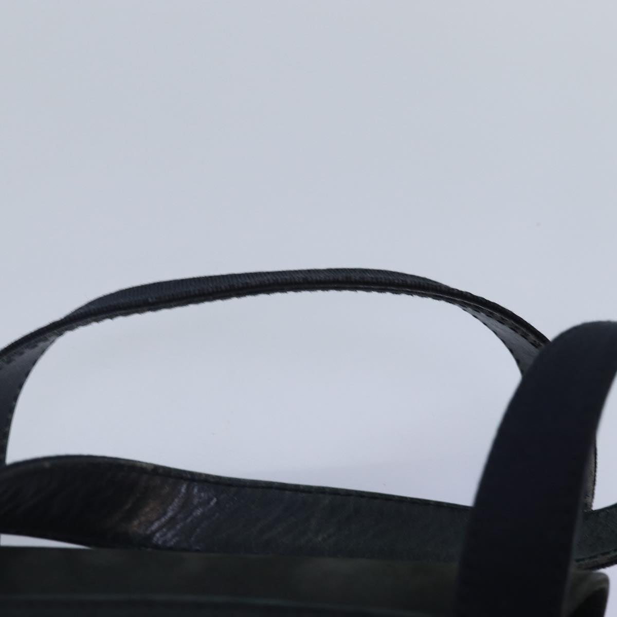 Salvatore Ferragamo Vara Navy Suede Handbag (Pre-Owned)