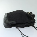 Gucci Gg Canvas Black Canvas Backpack Bag (Pre-Owned)