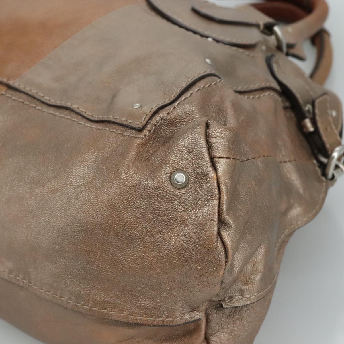 Chloé Paddington Gold Leather Tote Bag (Pre-Owned)
