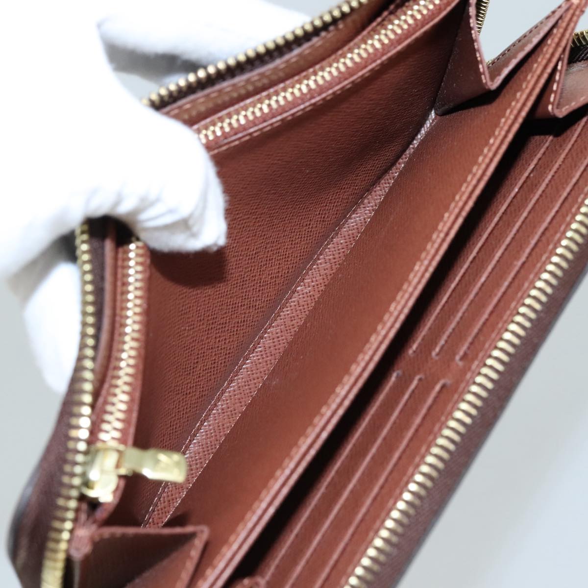 Louis Vuitton Zippy Wallet Brown Canvas Wallet  (Pre-Owned)