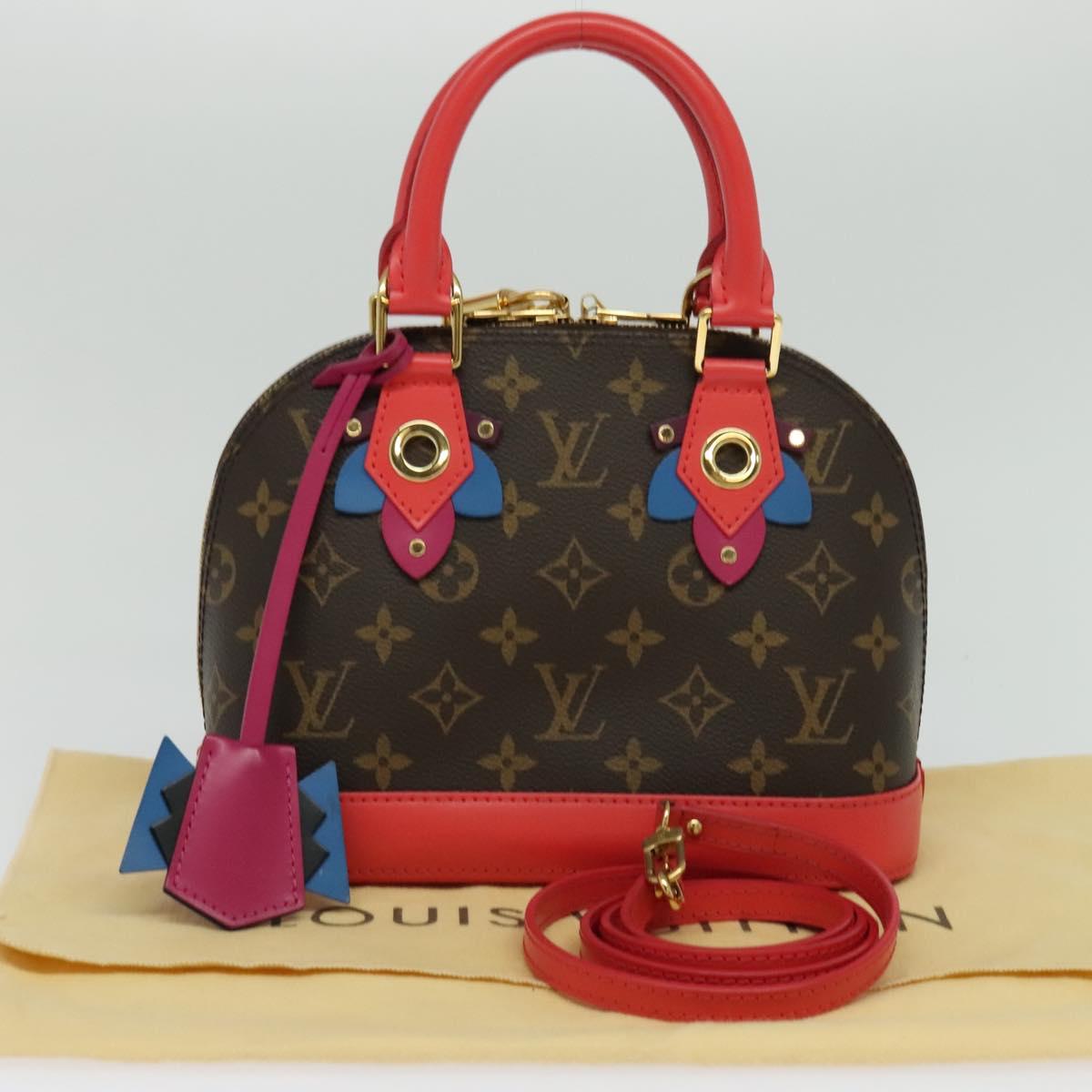 Louis Vuitton Alma Bb Red Canvas Handbag (Pre-Owned)
