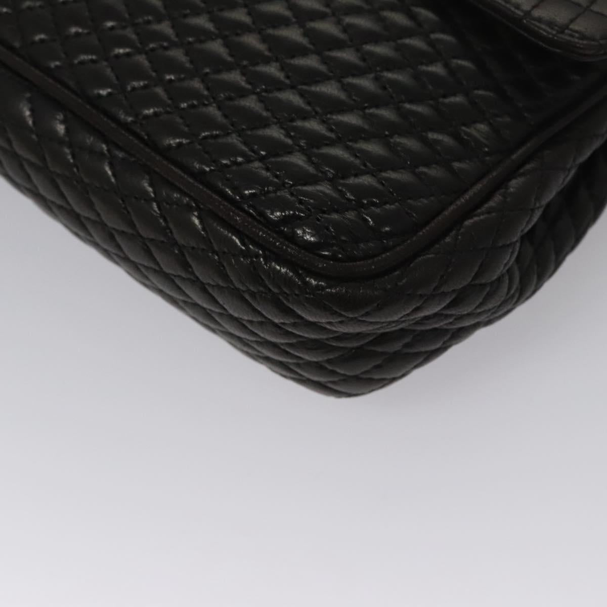 Bally Black Leather Shoulder Bag (Pre-Owned)