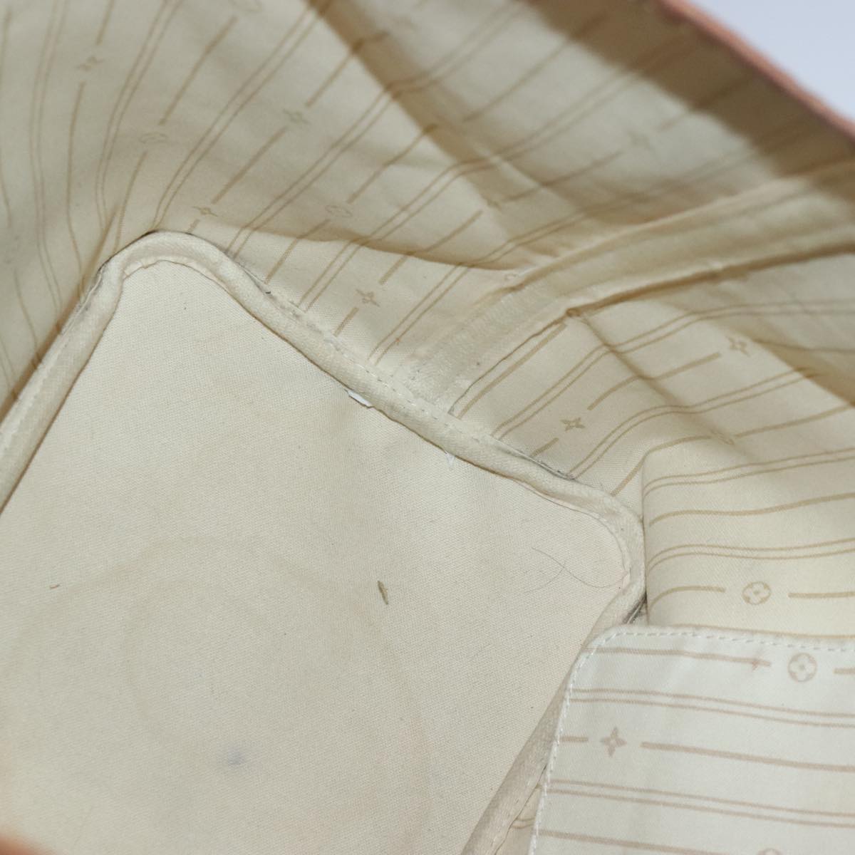 Louis Vuitton Neverfull Gm White Canvas Tote Bag (Pre-Owned)