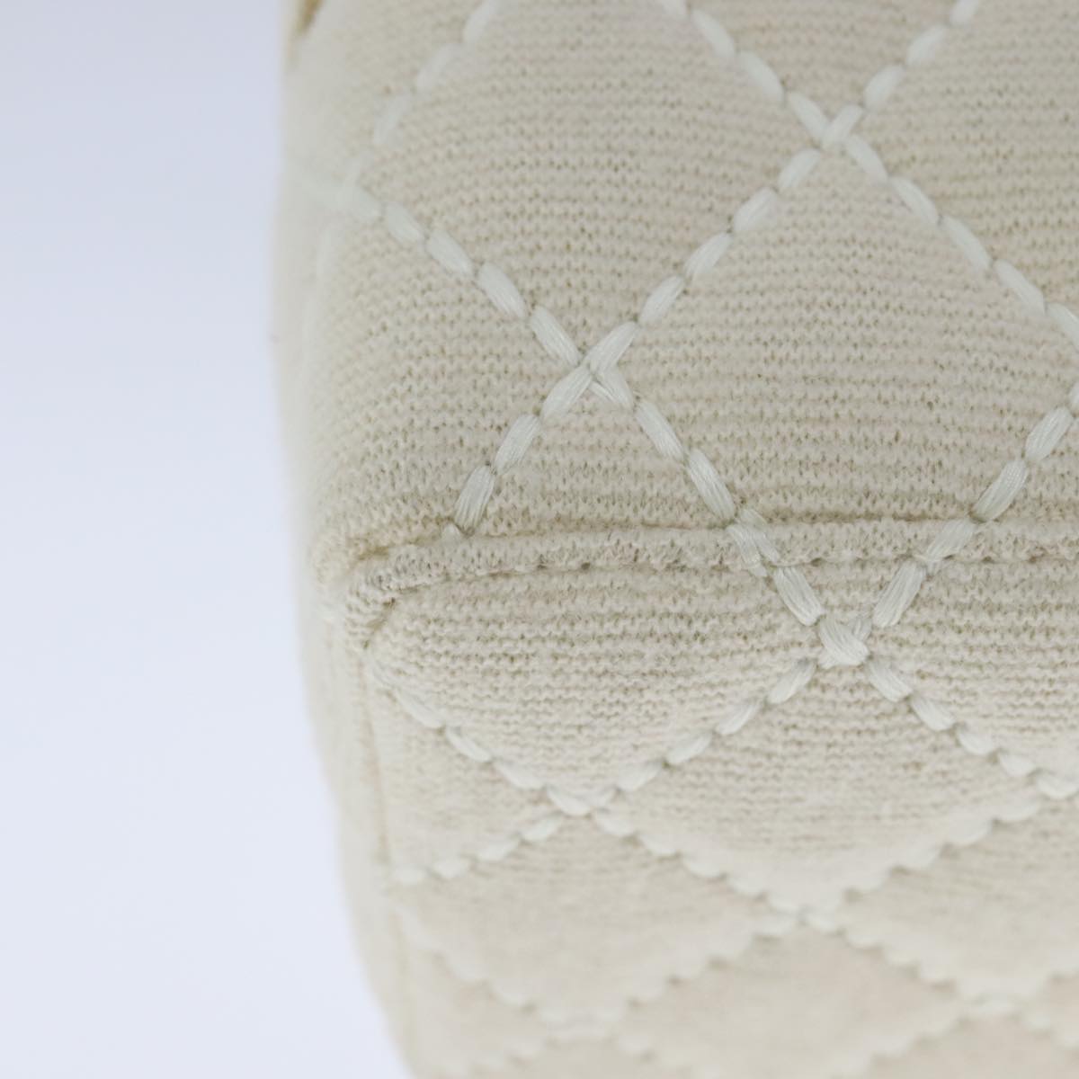 Chanel Vanity Beige Canvas Clutch Bag (Pre-Owned)