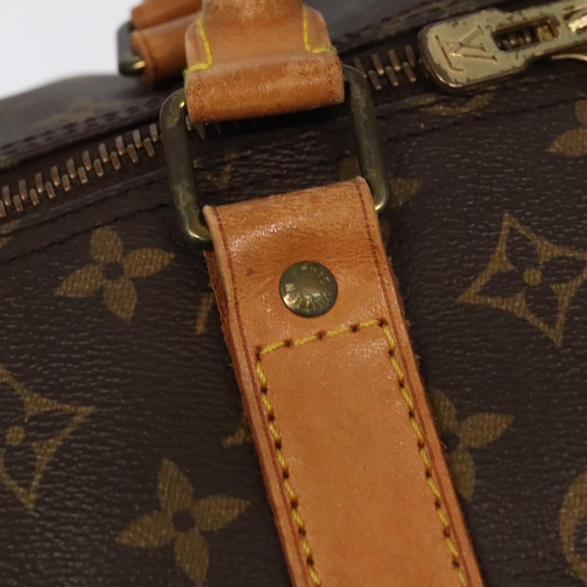 Louis Vuitton Keepall 60 Brown Canvas Travel Bag (Pre-Owned)