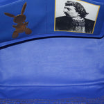 Louis Vuitton Neverfull Blue Leather Tote Bag (Pre-Owned)