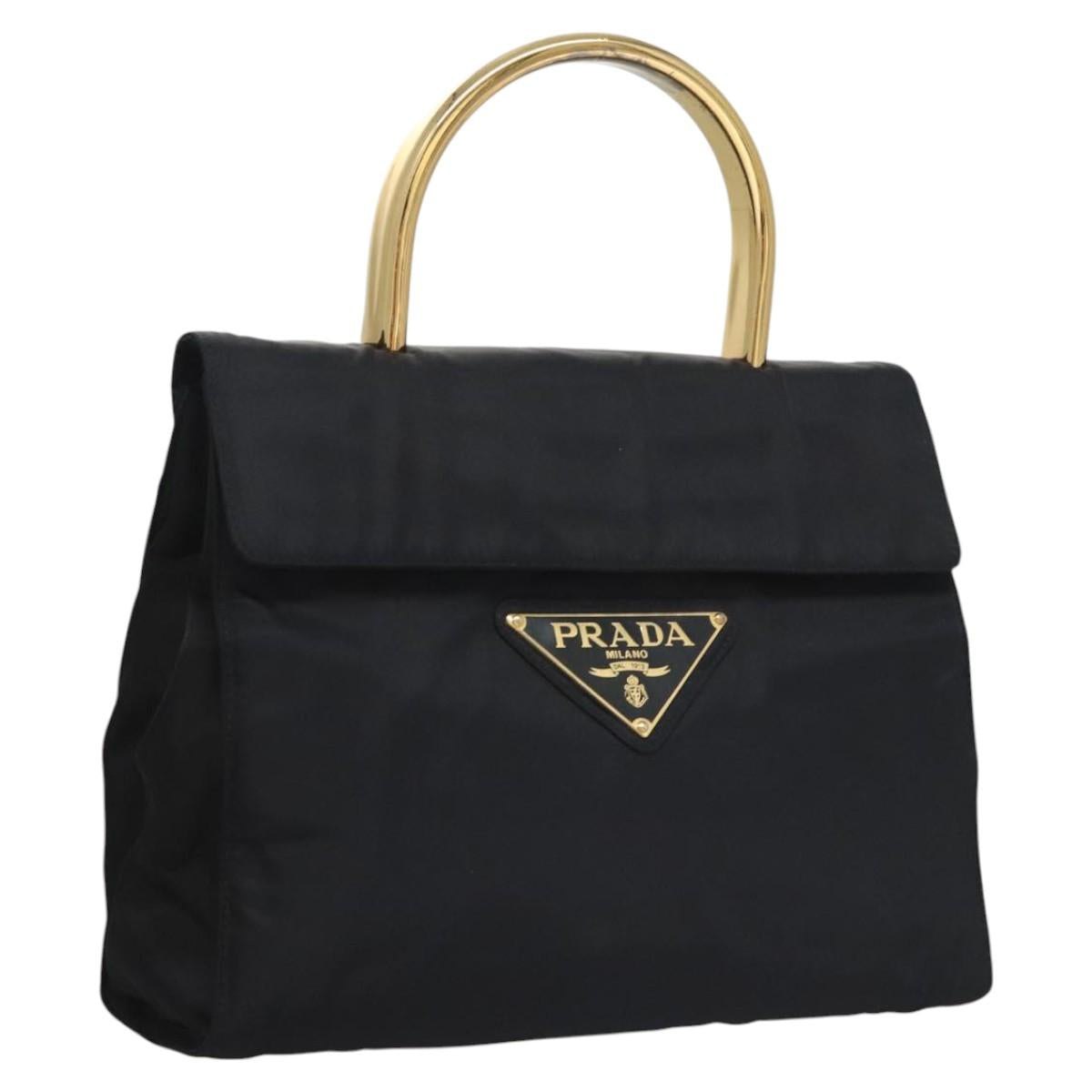 Prada Navy Nylon Handbag (Pre-Owned)