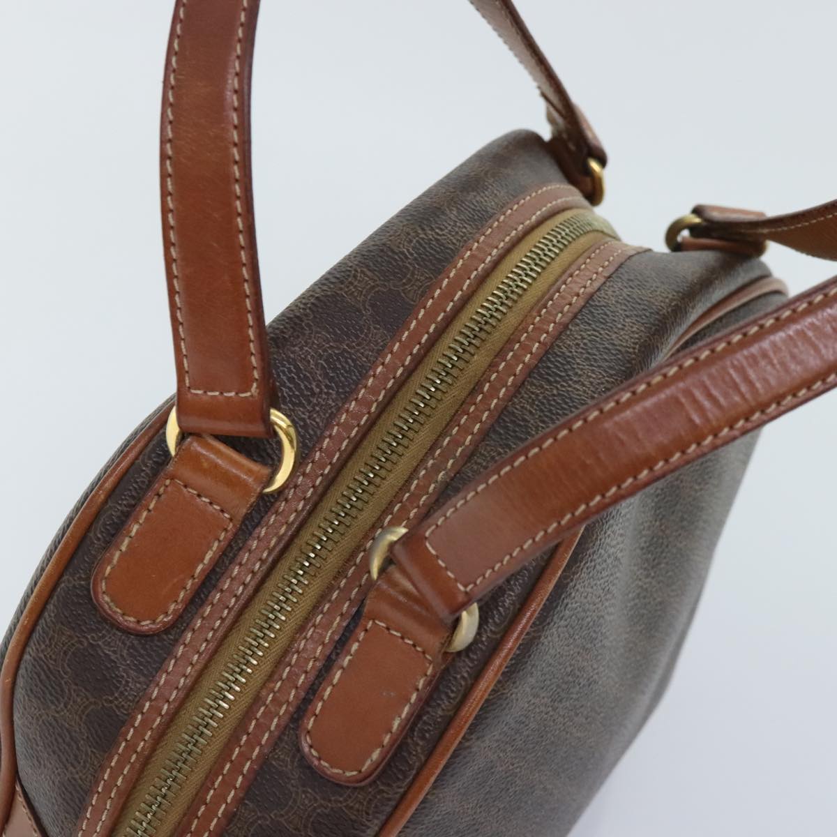 Céline Macadam Brown Canvas Handbag (Pre-Owned)