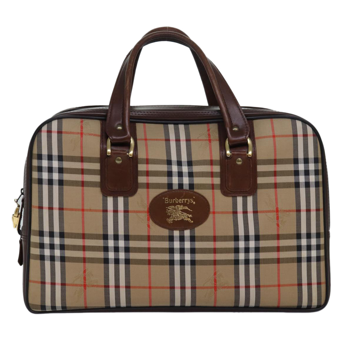 Burberry Beige Canvas Travel Bag (Pre-Owned)