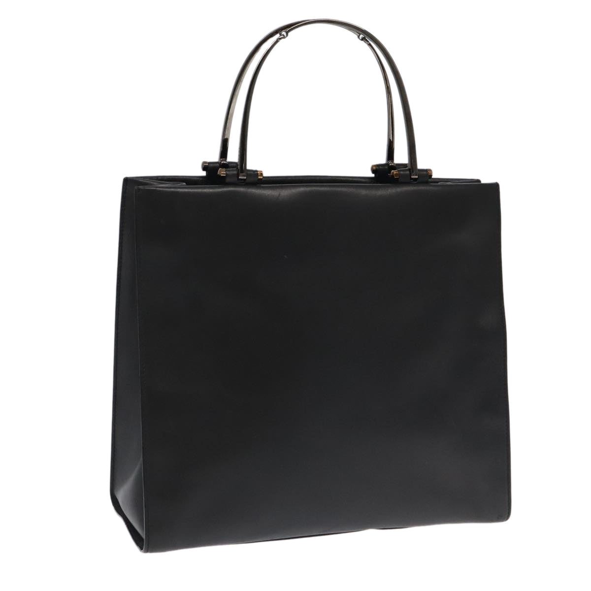 Gucci Black Leather Tote Bag (Pre-Owned)