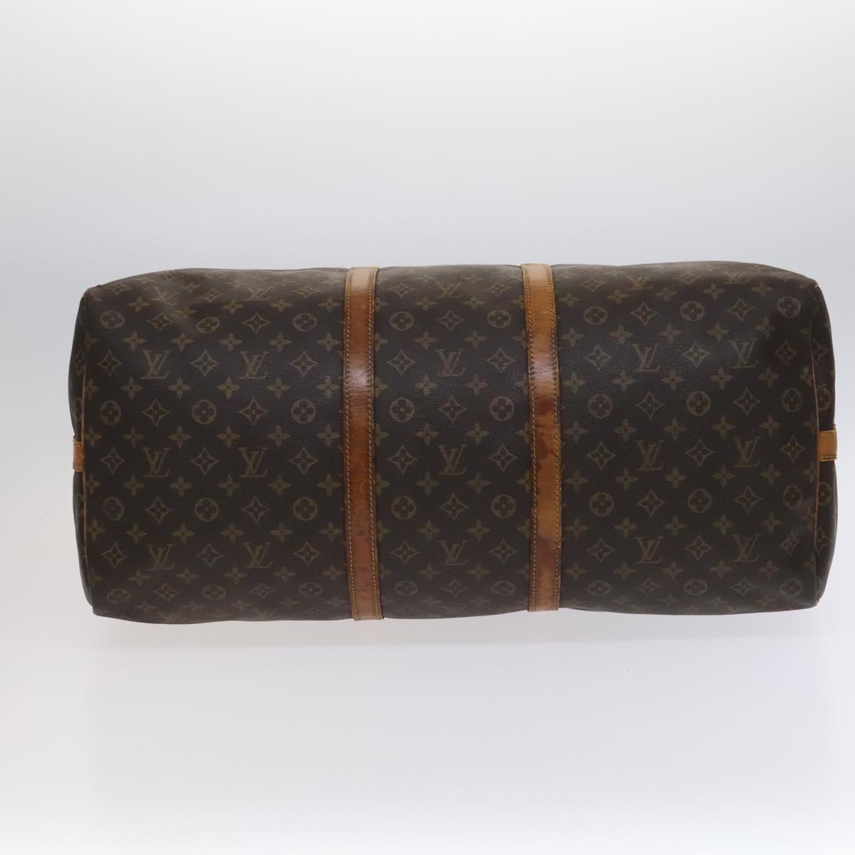 Louis Vuitton Keepall Bandoulière 60 Brown Canvas Travel Bag (Pre-Owned)