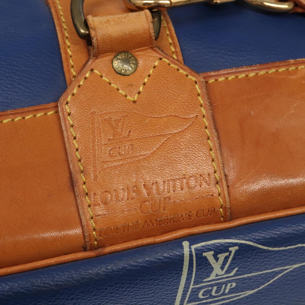 Louis Vuitton Marin Blue Canvas Shoulder Bag (Pre-Owned)