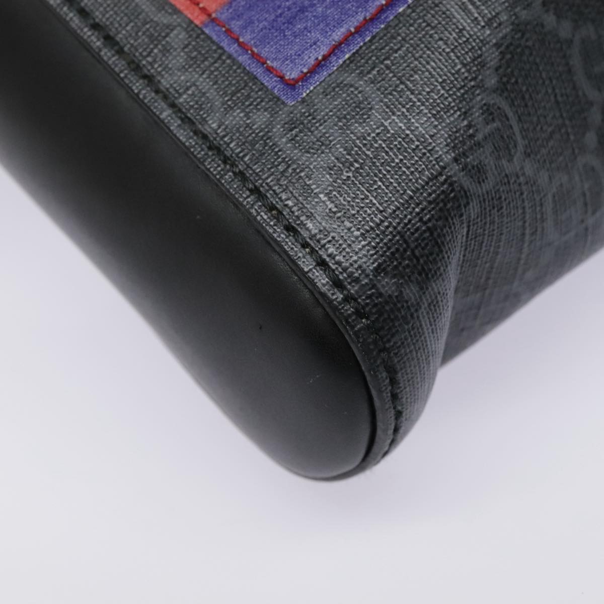Gucci Jackie Black Canvas Shoulder Bag (Pre-Owned)