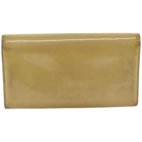 Louis Vuitton Louise Beige Patent Leather Wallet  (Pre-Owned)