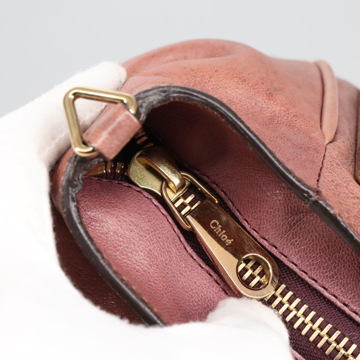 Chloé Ethel Pink Leather Handbag (Pre-Owned)