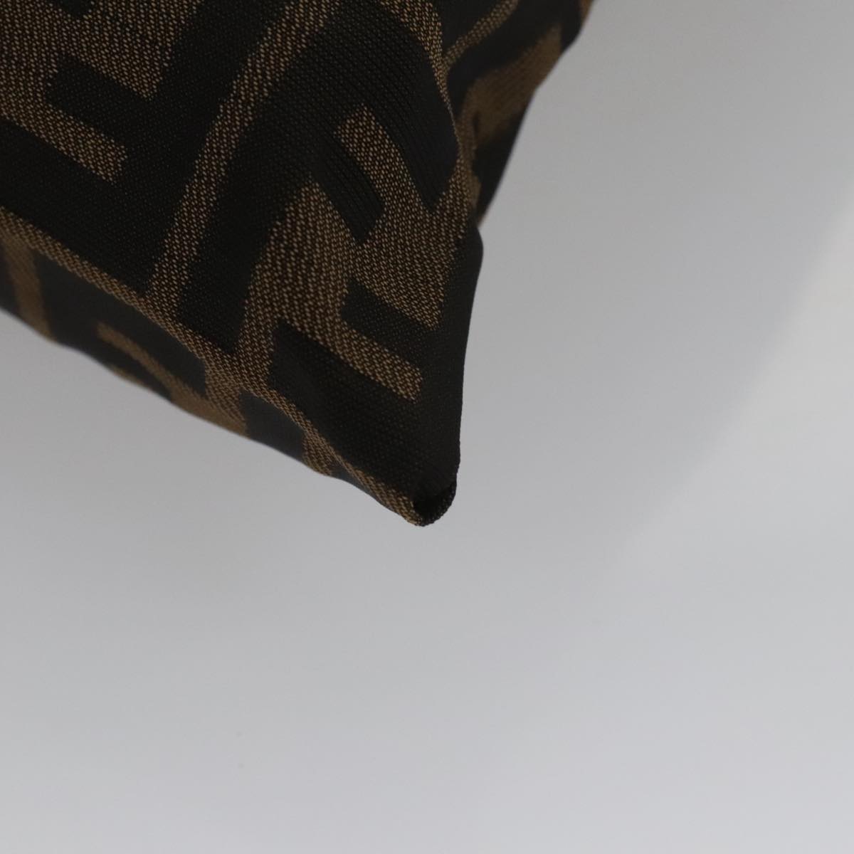 Fendi Zucca Brown Canvas Clutch Bag (Pre-Owned)