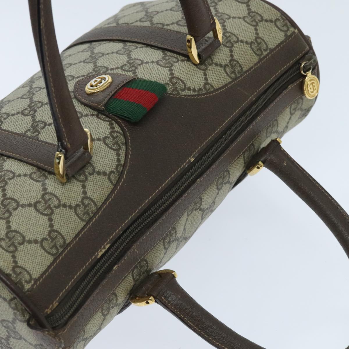 Gucci Ophidia Beige Canvas Travel Bag (Pre-Owned)