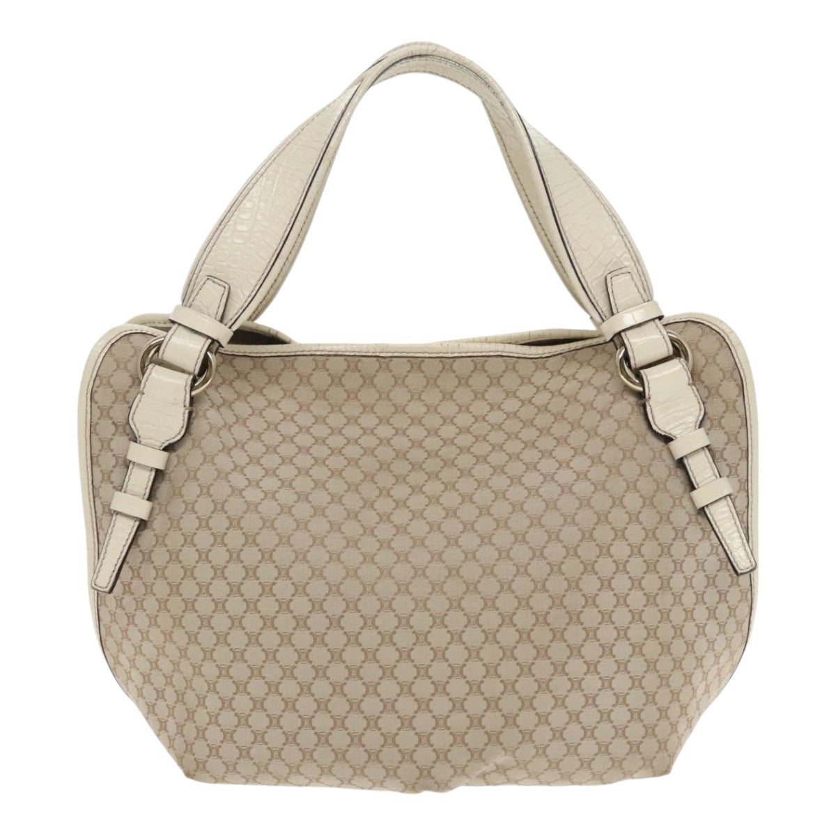Céline Triomphe Beige Canvas Tote Bag (Pre-Owned)
