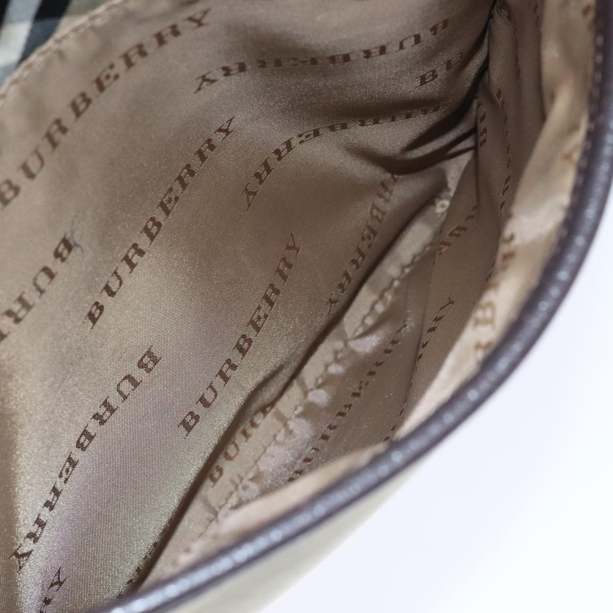 Burberry Nova Check Grey Synthetic Shoulder Bag (Pre-Owned)