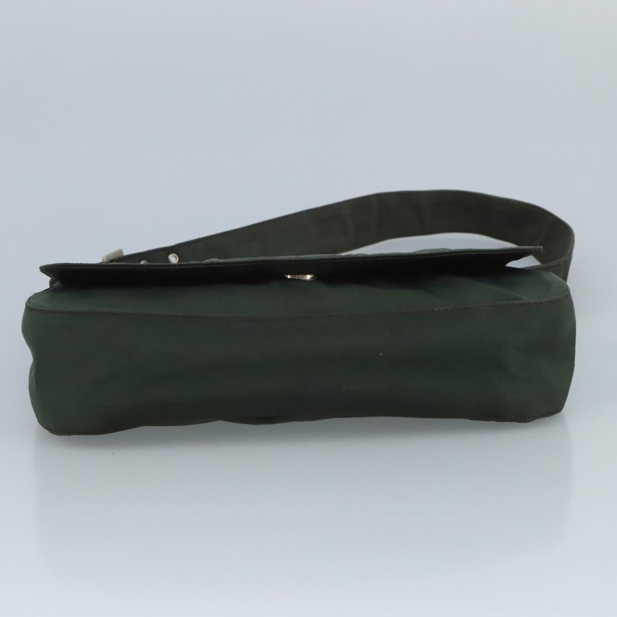 Prada Re-Nylon Khaki Synthetic Shoulder Bag (Pre-Owned)