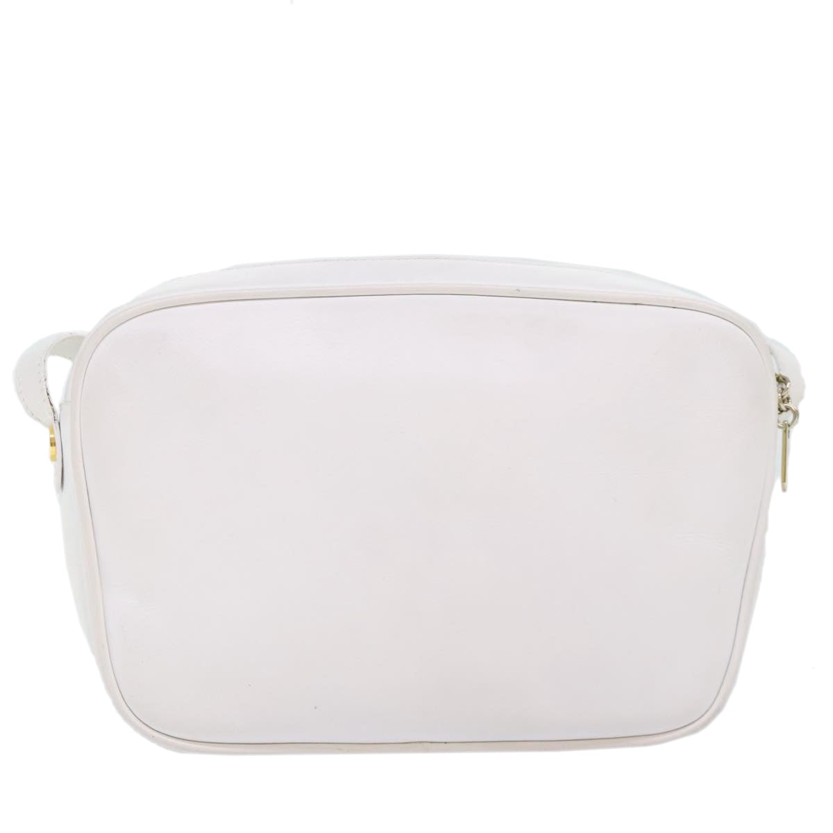 Salvatore Ferragamo White Leather Shoulder Bag (Pre-Owned)