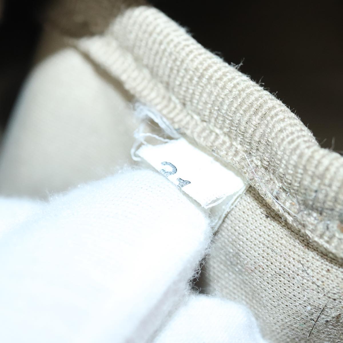 Prada Beige Canvas Tote Bag (Pre-Owned)
