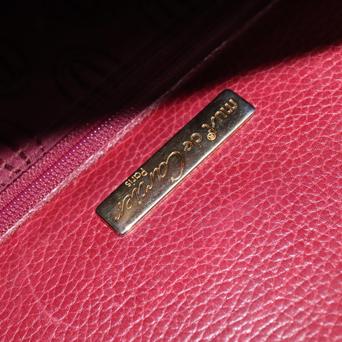 Cartier Must De Cartier Red Leather Tote Bag (Pre-Owned)