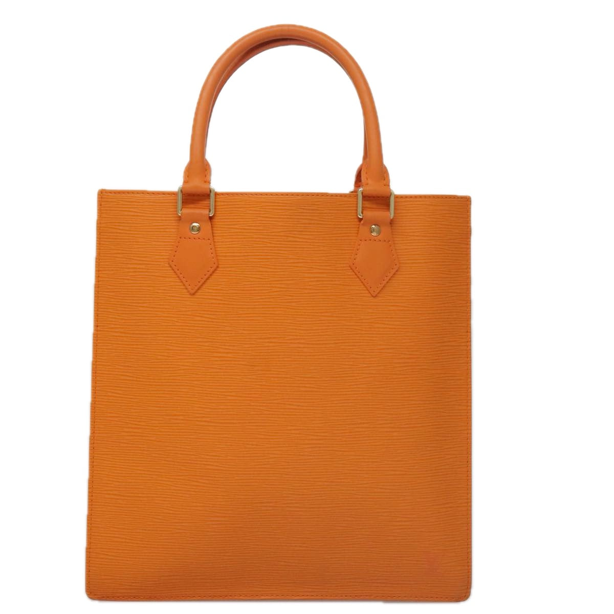 Louis Vuitton Sac Plat Orange Leather Tote Bag (Pre-Owned)