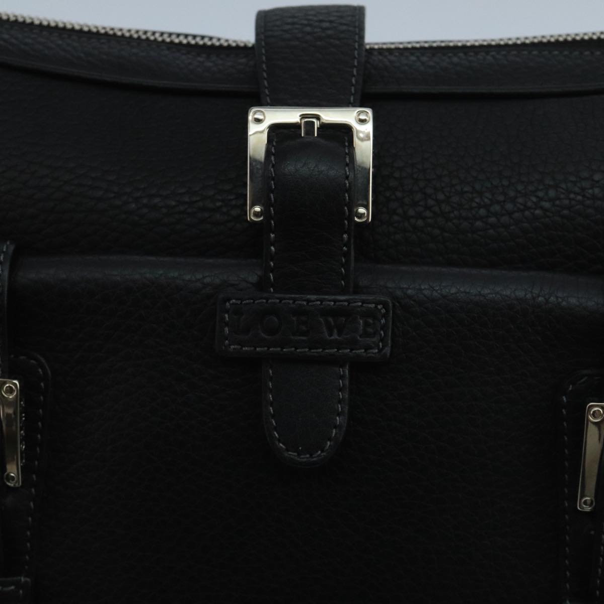 Loewe Senda Black Leather Shoulder Bag (Pre-Owned)