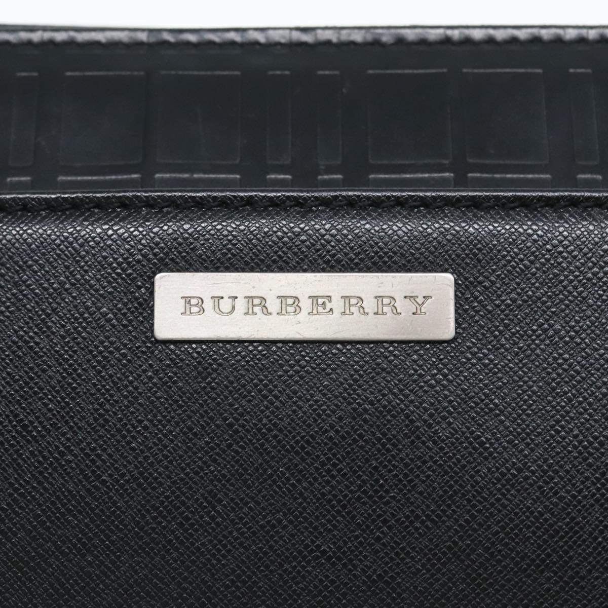 Burberry Black Leather Clutch Bag (Pre-Owned)