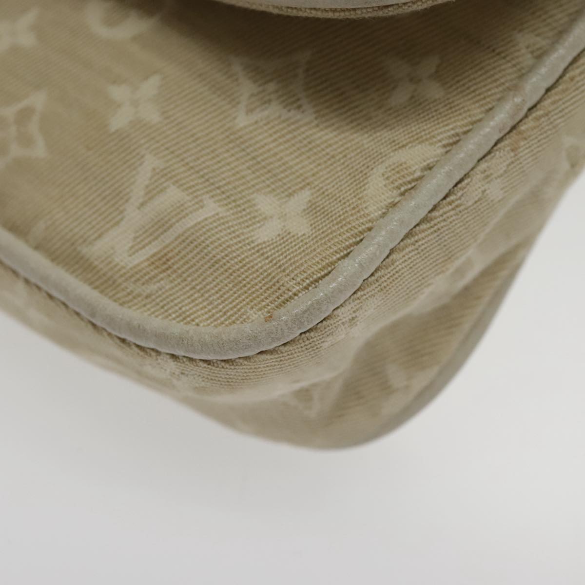 Louis Vuitton Mini Lin Beige Canvas Shoulder Bag (Pre-Owned)