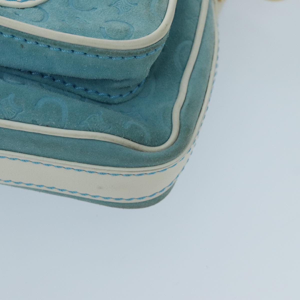 Céline Blue Canvas Shoulder Bag (Pre-Owned)