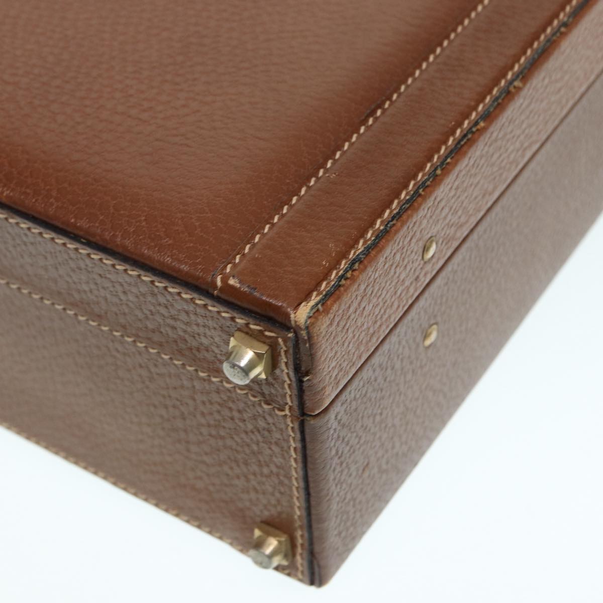Loewe Brown Leather Briefcase Bag (Pre-Owned)