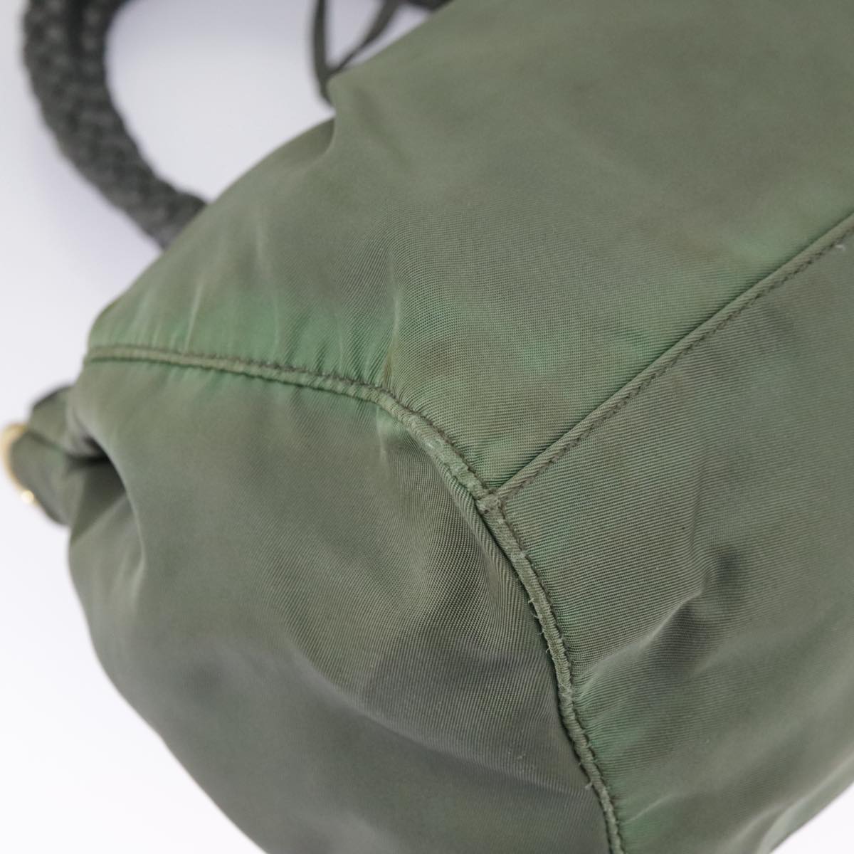 Prada Green Synthetic Handbag (Pre-Owned)