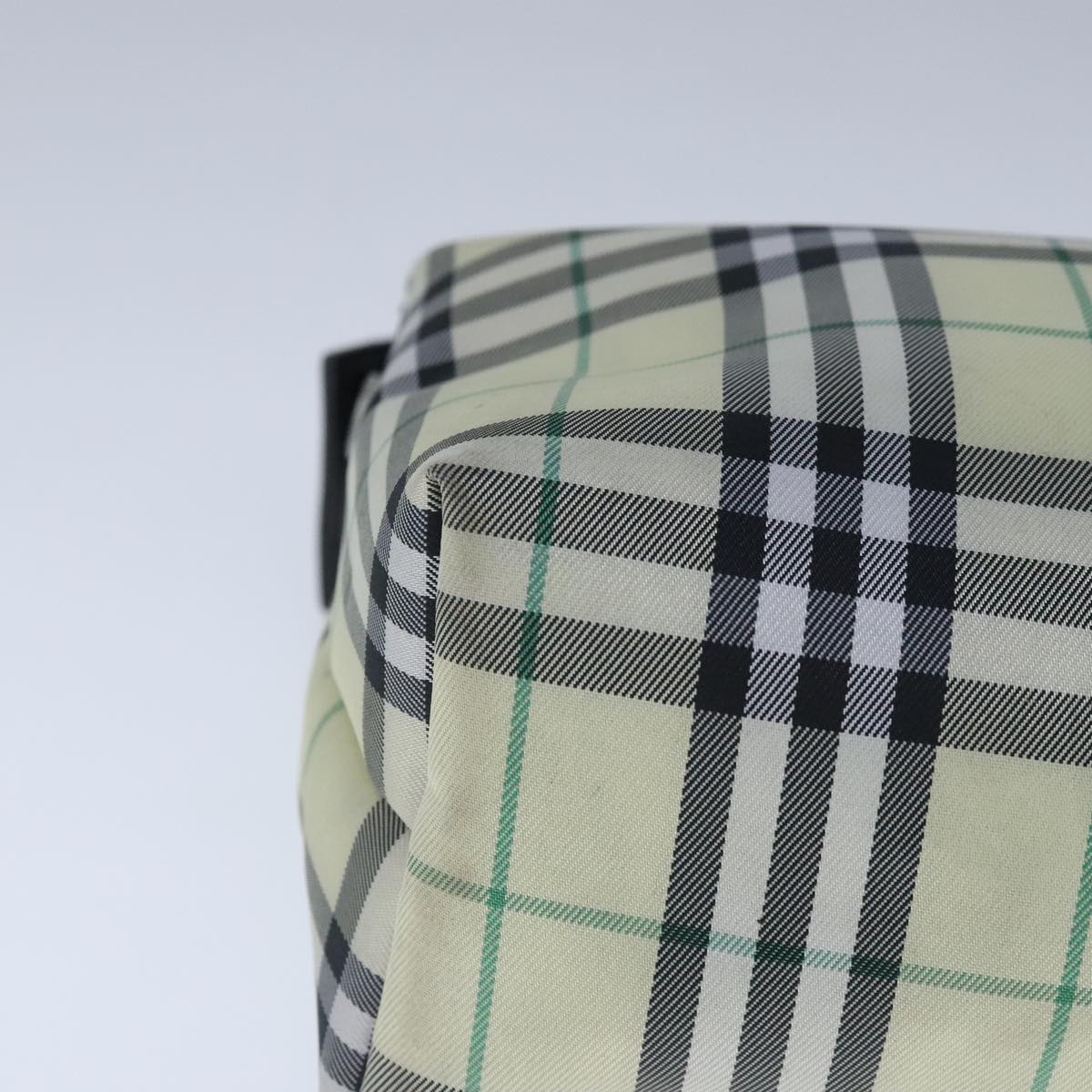 Burberry Nova Check Green Synthetic Clutch Bag (Pre-Owned)