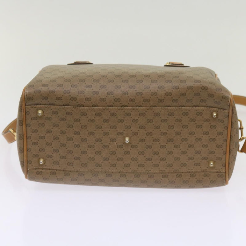 Gucci Gg Canvas Beige Canvas Travel Bag (Pre-Owned)