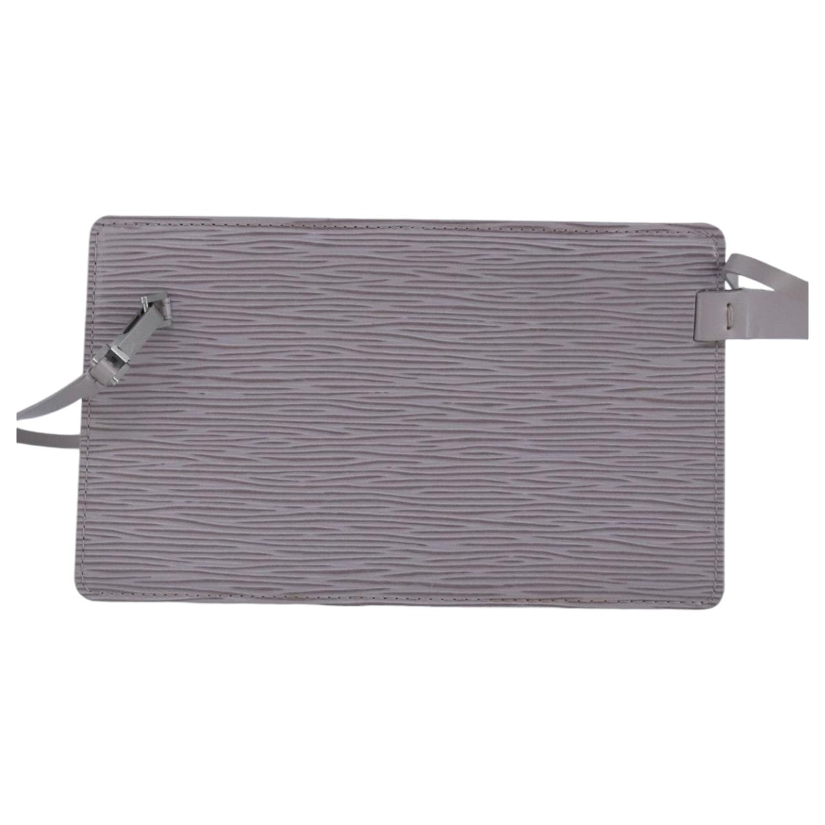 Louis Vuitton Grey Leather Clutch Bag (Pre-Owned)