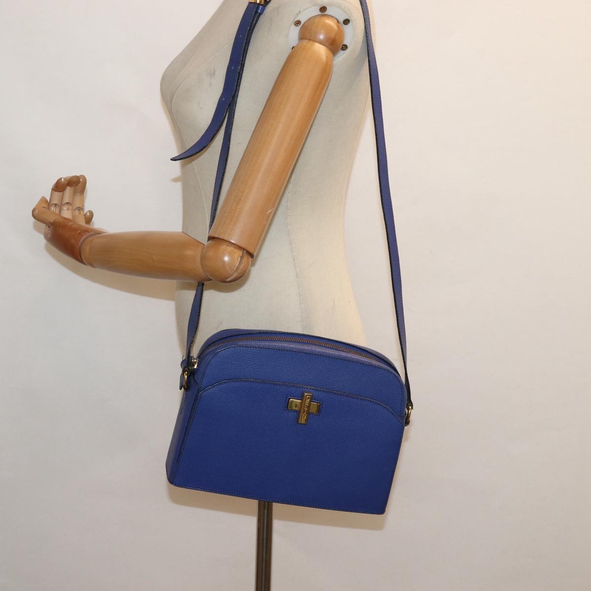 Céline - Blue Leather Shoulder Bag (Pre-Owned)
