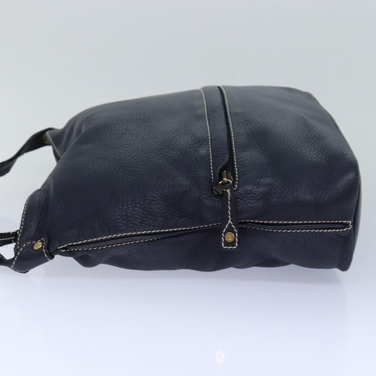 Céline Hobo Navy Leather Shoulder Bag (Pre-Owned)